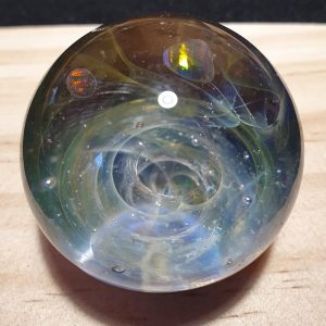 Marble : Opale rocher, opale ronde, argent incorporés dans le vortex