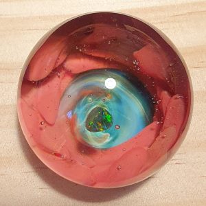 Marble : Opale rocher verte, effets rouges
